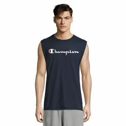 Men's Champion® Logo Graphic Muscle Tee Laser Orange Pe Hthr -Champion shop unnamed file 3327