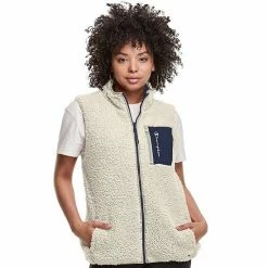 Women's Champion® Reversible Sherpa Vest Dark Berry Purple -Champion shop unnamed file 3352