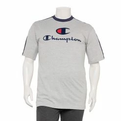 Big & Tall Champion® Colorblock Tee Navy Heather Red -Champion shop unnamed file 3363