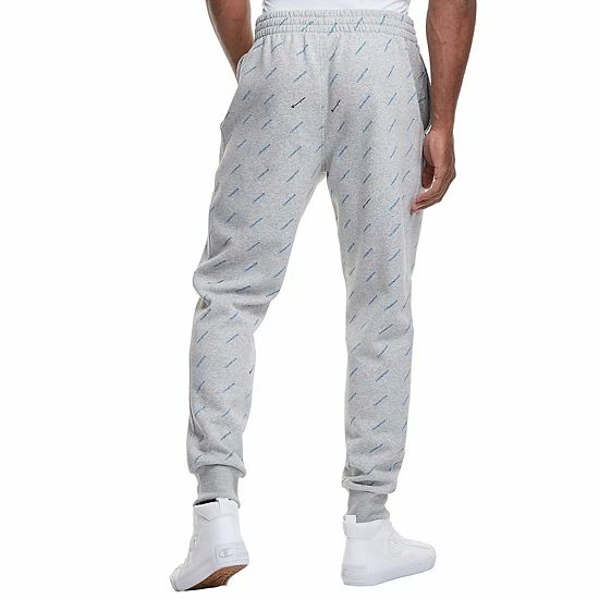 Men's Champion® Powerblend Fleece All Over Print Joggers Legend Navy 4 Men's Champion® Powerblend Fleece All Over Print Joggers Legend Navy - Image 2