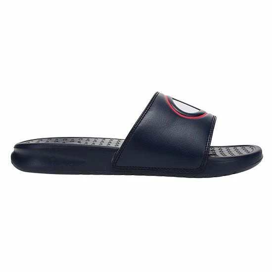 Champion® Super Slide Solid Kids' Slide Sandals Black Scarlet Champion® Super Slide Solid Kids' Slide Sandals Black Scarlet -Champion shop unnamed file 3389