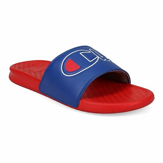 Champion® Super Slide Split Script Men's Slide Sandals Black Concrete Champion® Super Slide Split Script Men's Slide Sandals Black Concrete -Champion shop unnamed file 3402