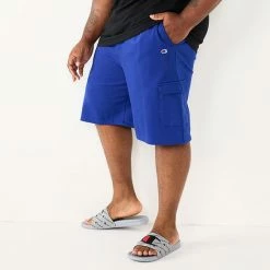 Big & Tall Champion® Powerblend Cargo Shorts Black -Champion shop unnamed file 3418