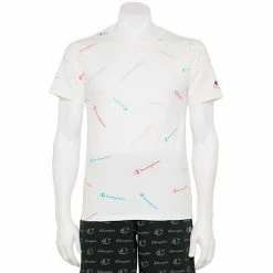 Men's Champion® Sportstyle Logo Tee Tossed Script White -Champion shop unnamed file 3429