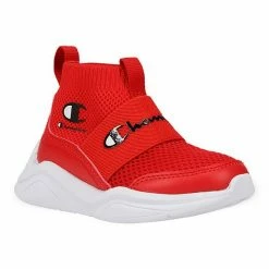 Champion® Legend Baby/Toddler Slip-On High-Top Shoes Scarlet Black