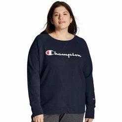 Plus Size Champion® Powerblend Graphic Fleece Sweatshirt Venture Pink -Champion shop unnamed file 3451