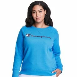 Plus Size Champion® Powerblend Graphic Fleece Sweatshirt Venture Pink -Champion shop unnamed file 3456