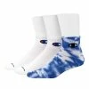 Men's Champion 3-pack Tie Dye Ankle Socks Blue Tie Dye