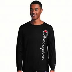 Men's Champion Logo Pajama Tee Gray -Champion shop unnamed file 3509