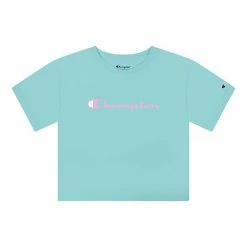 Girls 7-16 Champion® Classic Script Boxy Tee Pink Candy -Champion shop unnamed file 3579