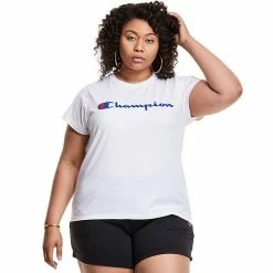 Plus Size Champion® Classic Graphic Tee White