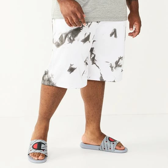 Big & Tall Champion® Tie-Dyed Fleece Shorts White Royal Big & Tall Champion® Tie-Dyed Fleece Shorts White Royal -Champion shop unnamed file 3635