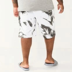 Big & Tall Champion® Tie-Dyed Fleece Shorts White Royal 3 Big & Tall Champion® Tie-Dyed Fleece Shorts White Royal -Champion shop unnamed file 3636