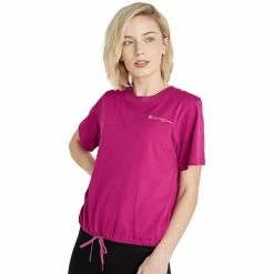 Women's Champion Campus Drawstring Tee Urban Lilac -Champion shop unnamed file 3661