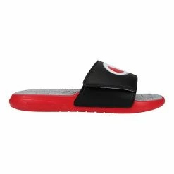 Champion® Foundation Men's Slide Sandals Black Scarlet Gray -Champion shop unnamed file 3671