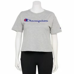 Plus Size Champion® Graphic Crop Tee Green Reef -Champion shop unnamed file 3682