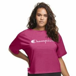 Plus Size Champion® Graphic Crop Tee Green Reef -Champion shop unnamed file 3686