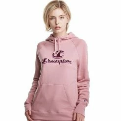 Women's Champion® Powerblend Fleece Hoodie Oxford Gray