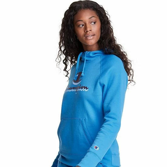 Women's Champion® Powerblend Fleece Hoodie Oxford Gray 5 Women's Champion® Powerblend Fleece Hoodie Oxford Gray - Image 3