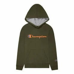 Kids 7-20 Champion® Script Fleece Hoodie Gray -Champion shop unnamed file 37