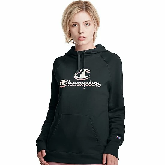 Women's Champion® Powerblend Fleece Hoodie Oxford Gray 10 Women's Champion® Powerblend Fleece Hoodie Oxford Gray - Image 8