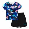Boys 4-7 Champion Abstract Camo Graphic Tee & Shorts Set Macho Pink Abstract -Champion shop unnamed file 3755