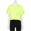 Women's Champion® Tie-Dye Crop Tee Crush Dye Fresh Teal -Champion shop unnamed file 3774