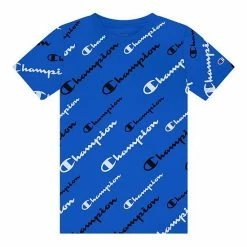 Boys 8-20 Champion® Diagonal Allover Script Tee Scarlet -Champion shop unnamed file 3785