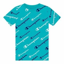 Boys 8-20 Champion® Diagonal Allover Script Tee Scarlet -Champion shop unnamed file 3787