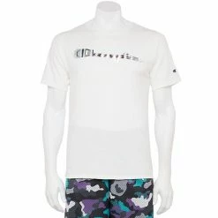 Men's Champion® Reflective Script Graphic Tee White -Champion shop unnamed file 3820