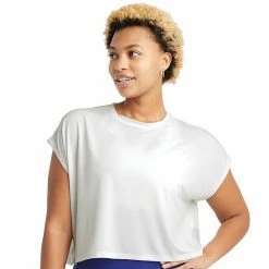 Women's Champion® City Sport Boxy Crop Tee Black -Champion shop unnamed file 3884