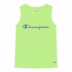 Girls 7-16 Champion® Classic Script Graphic Tank Top Highlighter Yellow -Champion shop unnamed file 3907