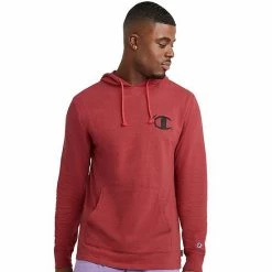 Men's Champion® Middleweight Overdye Hoodie Red Stone Heather -Champion shop unnamed file 3911