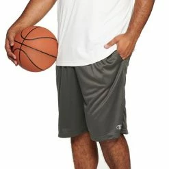 Big & Tall Champion® Solid Performance Shorts Charcoal Heather -Champion shop unnamed file 3953