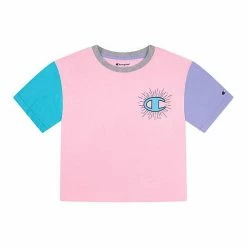 Girls 7-16 Champion® Colorblock Boxy Tee Oxford Heather -Champion shop unnamed file 3959
