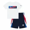Boys 4-7 Champion Wavy Box Script Graphic Tee & Shorts Set White Navy -Champion shop unnamed file 4000