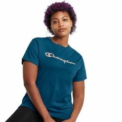Women's Champion® Graphic Tee Sweet Green -Champion shop unnamed file 4026
