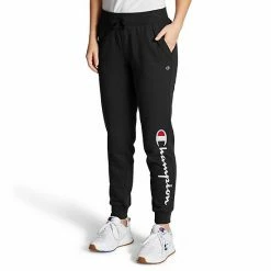 Women's Champion® Powerblend Fleece Graphic Joggers Natural -Champion shop unnamed file 403
