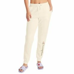 Women's Champion® Powerblend Fleece Graphic Joggers Natural -Champion shop unnamed file 405