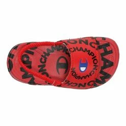 Champion® Mega Slide Swirl Baby/Toddler Sandals Scarlet Black -Champion shop unnamed file 4060