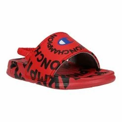 Champion® Mega Slide Swirl Baby/Toddler Sandals Scarlet Black -Champion shop unnamed file 4061