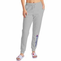 Women's Champion® Powerblend Fleece Graphic Joggers Natural -Champion shop unnamed file 410