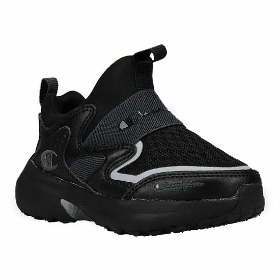 Champion® Gameness Mid-Top Baby/Toddler Pull-On Shoes Black Gray Champion® Gameness Mid-Top Baby/Toddler Pull-On Shoes Black Gray -Champion shop unnamed file 4101