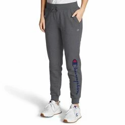 Women's Champion® Powerblend Fleece Graphic Joggers Natural -Champion shop unnamed file 412