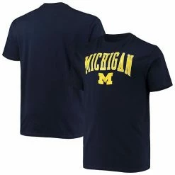 Men's Champion Navy Michigan Wolverines Big & Tall Arch Over Wordmark T-Shirt 3 Men's Champion Navy Michigan Wolverines Big & Tall Arch Over Wordmark T-Shirt -Champion shop unnamed file 4170