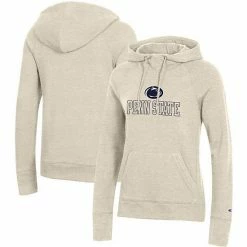 Women's Champion Heathered Oatmeal Penn State Nittany Lions College Seal Pullover Hoodie 3 Women's Champion Heathered Oatmeal Penn State Nittany Lions College Seal Pullover Hoodie -Champion shop unnamed file 4174