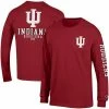 Men's Champion Crimson Indiana Hoosiers Team Stack Long Sleeve T-Shirt -Champion shop unnamed file 4186