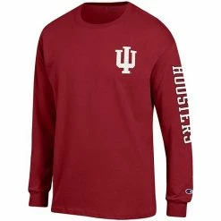 Men's Champion Crimson Indiana Hoosiers Team Stack Long Sleeve T-Shirt 4 Men's Champion Crimson Indiana Hoosiers Team Stack Long Sleeve T-Shirt -Champion shop unnamed file 4188