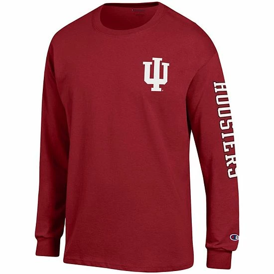 Men's Champion Crimson Indiana Hoosiers Team Stack Long Sleeve T-Shirt Men's Champion Crimson Indiana Hoosiers Team Stack Long Sleeve T-Shirt -Champion shop unnamed file 4188