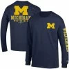 Men's Champion Navy Michigan Wolverines Team Stack Long Sleeve T-Shirt 2 Men's Champion Navy Michigan Wolverines Team Stack Long Sleeve T-Shirt -Champion shop unnamed file 4190